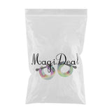 2 Pcs Charms Acrylic Barbells Papilla Bar Nose Ring Women Piercing Jewellery - Aladdin Shoppers