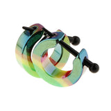 2 Pcs Charms Acrylic Barbells Papilla Bar Nose Ring Women Piercing Jewellery - Aladdin Shoppers
