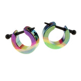 2 Pcs Charms Acrylic Barbells Papilla Bar Nose Ring Women Piercing Jewellery - Aladdin Shoppers