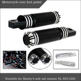 2 Pieces Black Highway Foot Peg Mount For Harley Softail Sport XL 883 1200 Custom - Aladdin Shoppers