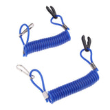 2 Pieces Boat Kill Switch Safety Lanyard Blue for Yamaha Outboard - Aladdin Shoppers