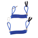 2 Pieces Boat Kill Switch Safety Lanyard Blue for Yamaha Outboard - Aladdin Shoppers