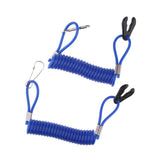 2 Pieces Boat Kill Switch Safety Lanyard Blue for Yamaha Outboard - Aladdin Shoppers