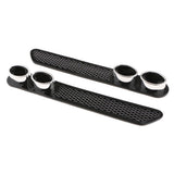 2 Pieces Car Auto Tail Grid Simulation Exhaust Pipe Tube Vent Double Cylinder Decorative Stickers - Aladdin Shoppers