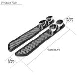 2 Pieces Car Auto Tail Grid Simulation Exhaust Pipe Tube Vent Double Cylinder Decorative Stickers - Aladdin Shoppers