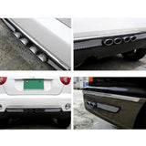 2 Pieces Car Auto Tail Grid Simulation Exhaust Pipe Tube Vent Double Cylinder Decorative Stickers - Aladdin Shoppers