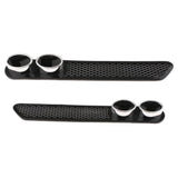 2 Pieces Car Auto Tail Grid Simulation Exhaust Pipe Tube Vent Double Cylinder Decorative Stickers - Aladdin Shoppers