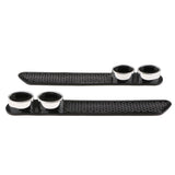 2 Pieces Car Auto Tail Grid Simulation Exhaust Pipe Tube Vent Double Cylinder Decorative Stickers - Aladdin Shoppers