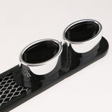 2 Pieces Car Auto Tail Grid Simulation Exhaust Pipe Tube Vent Double Cylinder Decorative Stickers - Aladdin Shoppers