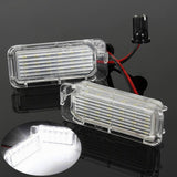 2 Pieces White 18LED License Number Plate Lights for Ford Focus 5D 2009-on - Aladdin Shoppers