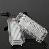 2 Pieces White 18LED License Number Plate Lights for Ford Focus 5D 2009-on - Aladdin Shoppers