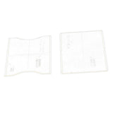 2 Pieces/Set Transparent Leather Craft Acrylic Card Holder Case Pattern Templates Stencils - Aladdin Shoppers