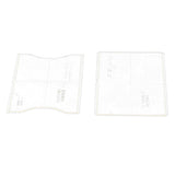 2 Pieces/Set Transparent Leather Craft Acrylic Card Holder Case Pattern Templates Stencils - Aladdin Shoppers
