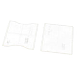 2 Pieces/Set Transparent Leather Craft Acrylic Card Holder Case Pattern Templates Stencils - Aladdin Shoppers