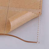 2 Pieces/Set Transparent Leather Craft Acrylic Card Holder Case Pattern Templates Stencils - Aladdin Shoppers