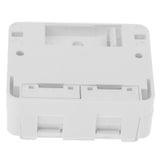 2-Port RJ45 Keystone Jack Surface Mount Box White (1 Pack) - Aladdin Shoppers