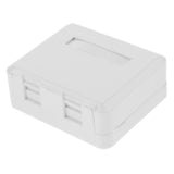 2-Port RJ45 Keystone Jack Surface Mount Box White (1 Pack) - Aladdin Shoppers