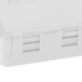 2-Port RJ45 Keystone Jack Surface Mount Box White (1 Pack) - Aladdin Shoppers