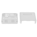2-Port RJ45 Keystone Jack Surface Mount Box White (1 Pack) - Aladdin Shoppers