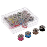 20 Pieces Cotton Colorful Sewing Thread + 20 Grid Stainless Steel Machine Bobbins - Aladdin Shoppers