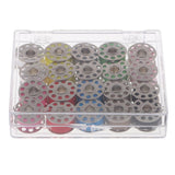 20 Pieces Cotton Colorful Sewing Thread + 20 Grid Stainless Steel Machine Bobbins - Aladdin Shoppers