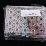20 Pieces Cotton Colorful Sewing Thread + 20 Grid Stainless Steel Machine Bobbins - Aladdin Shoppers