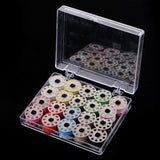 20 Pieces Cotton Colorful Sewing Thread + 20 Grid Stainless Steel Machine Bobbins - Aladdin Shoppers