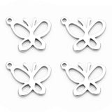 20 Pieces Stainless Steel Butterfly Pendants Charms Jewelry Making Findings for Necklace Earring Bracelets DIY Crafts - Aladdin Shoppers