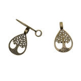 20 Pieces Vintage Style Bronze Tree Of Life Charms Pendant DIY Jewelry Making Accessory - Aladdin Shoppers