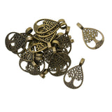 20 Pieces Vintage Style Bronze Tree Of Life Charms Pendant DIY Jewelry Making Accessory - Aladdin Shoppers
