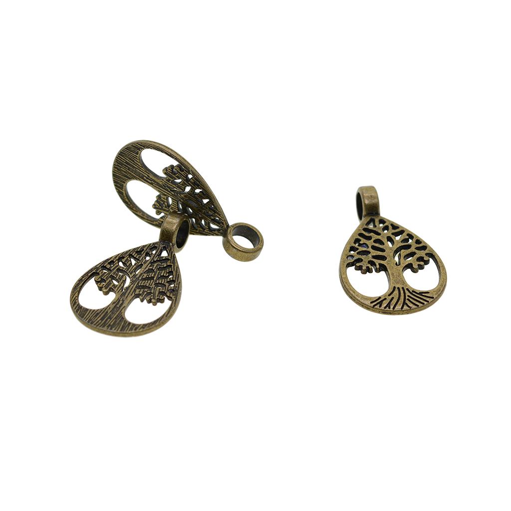 20 Pieces Vintage Style Bronze Tree Of Life Charms Pendant DIY Jewelry Making Accessory - Aladdin Shoppers