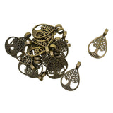 20 Pieces Vintage Style Bronze Tree Of Life Charms Pendant DIY Jewelry Making Accessory - Aladdin Shoppers