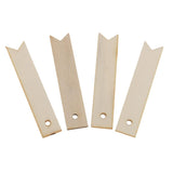20 Pieces Wood Hanging Craft Pendant Tag Sewing Scrapbooking Rectangle Hanging Tags - Aladdin Shoppers