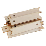 20 Pieces Wood Hanging Craft Pendant Tag Sewing Scrapbooking Rectangle Hanging Tags - Aladdin Shoppers