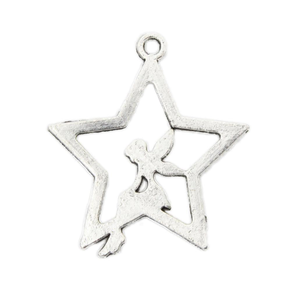 20 Pieces/Lot DIY Crafts Vintage Zinc Alloy Accessories Star Charm Pendants - Aladdin Shoppers