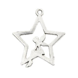 20 Pieces/Lot DIY Crafts Vintage Zinc Alloy Accessories Star Charm Pendants - Aladdin Shoppers