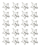 20 Pieces/Lot DIY Crafts Vintage Zinc Alloy Accessories Star Charm Pendants - Aladdin Shoppers