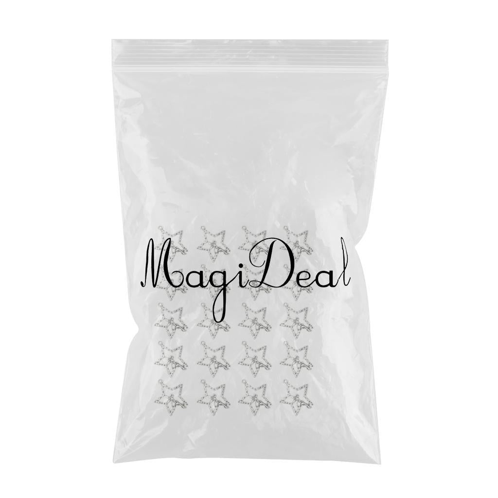 20 Pieces/Lot DIY Crafts Vintage Zinc Alloy Accessories Star Charm Pendants - Aladdin Shoppers