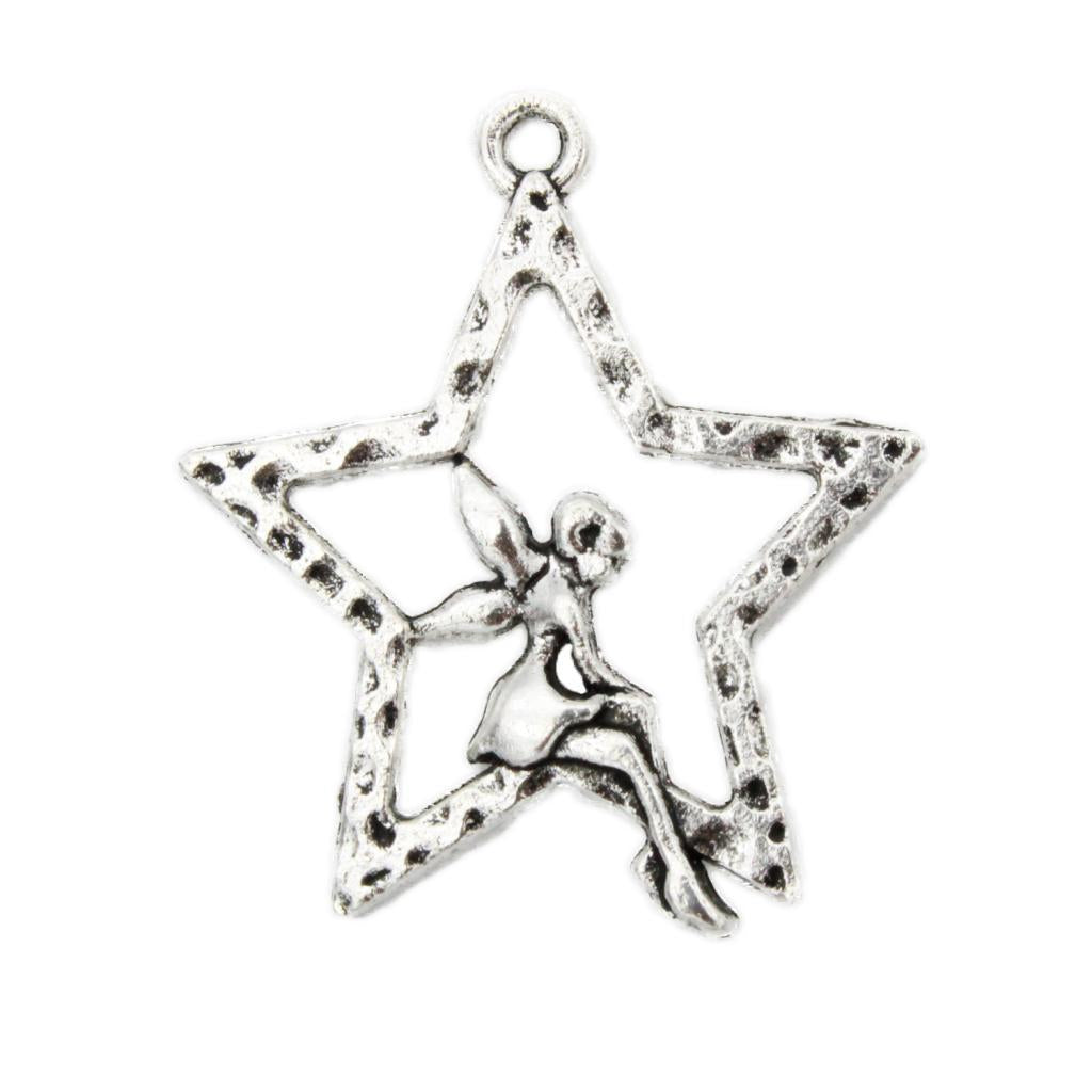 20 Pieces/Lot DIY Crafts Vintage Zinc Alloy Accessories Star Charm Pendants - Aladdin Shoppers