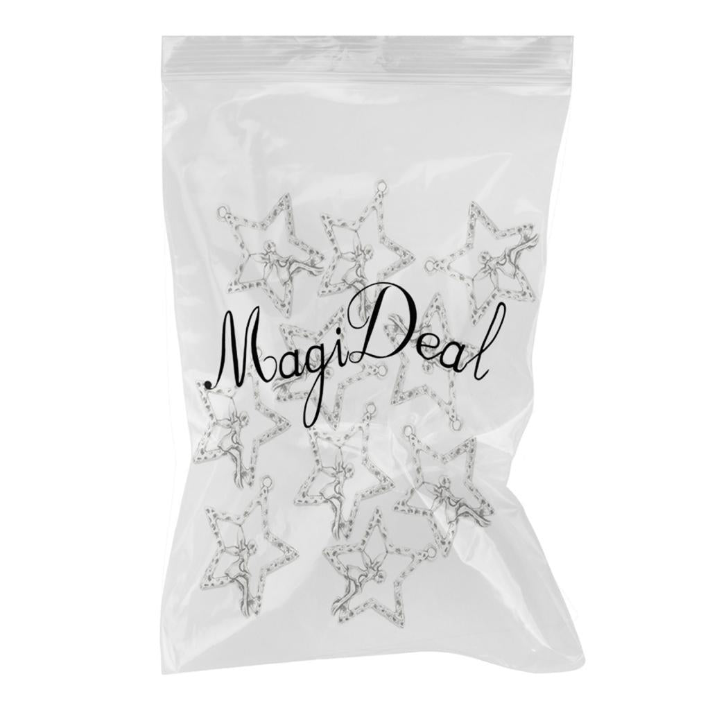 20 Pieces/Lot DIY Crafts Vintage Zinc Alloy Accessories Star Charm Pendants - Aladdin Shoppers