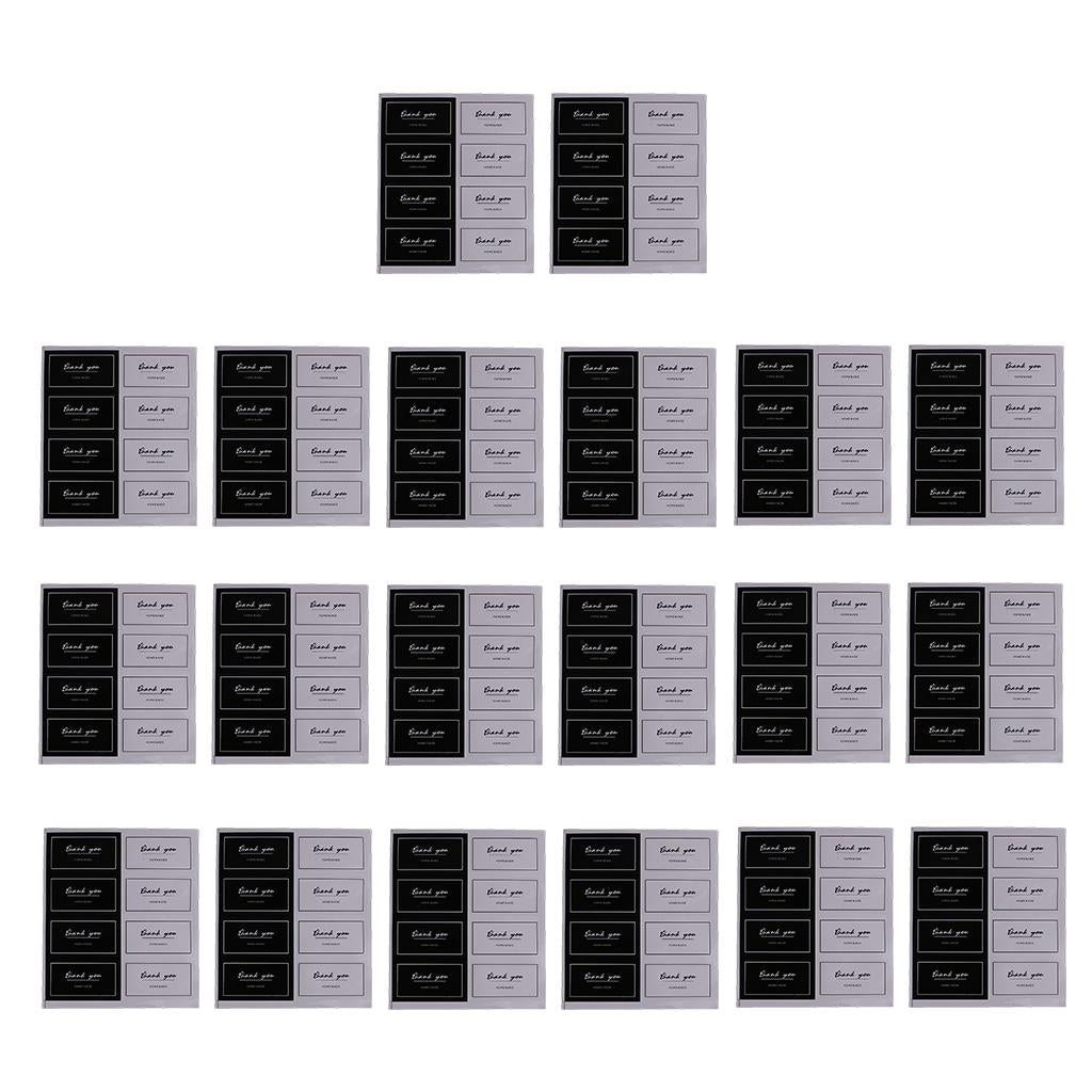 20 Sheets Thank You Printed Decorative Bake Sealing Label Paper Stickers for Packaging - Aladdin Shoppers