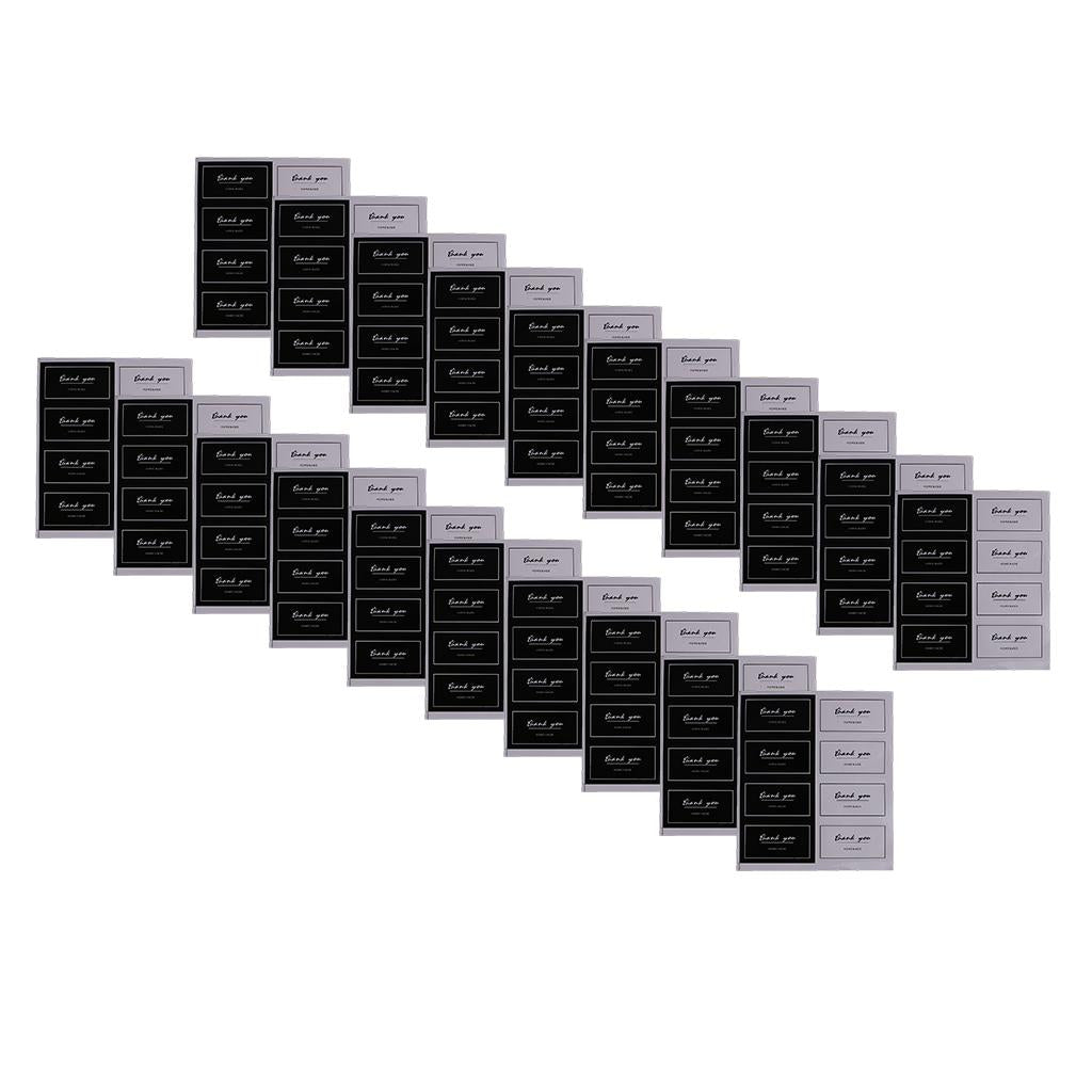 20 Sheets Thank You Printed Decorative Bake Sealing Label Paper Stickers for Packaging - Aladdin Shoppers
