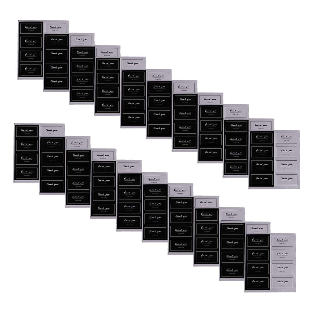 20 Sheets Thank You Printed Decorative Bake Sealing Label Paper Stickers for Packaging - Aladdin Shoppers
