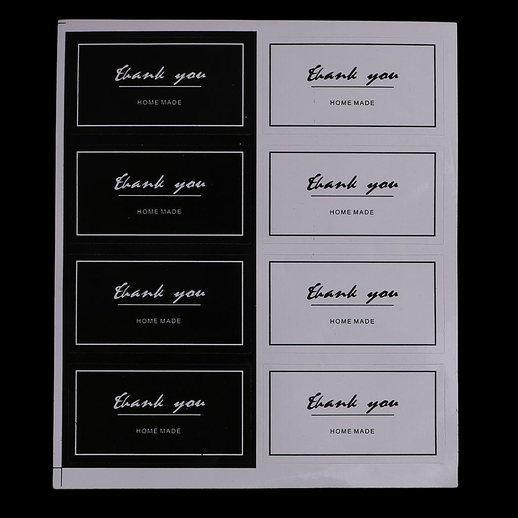 20 Sheets Thank You Printed Decorative Bake Sealing Label Paper Stickers for Packaging - Aladdin Shoppers