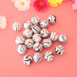 20pcs 25mm Tiger Stripes Glass Marbles, Kids Marble Run Game, Marble Solitaire Toy Accs Vase Filler & Fish Tank Home Decor - Aladdin Shoppers