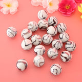 20pcs 25mm Tiger Stripes Glass Marbles, Kids Marble Run Game, Marble Solitaire Toy Accs Vase Filler & Fish Tank Home Decor - Aladdin Shoppers