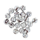 20pcs 25mm Tiger Stripes Glass Marbles, Kids Marble Run Game, Marble Solitaire Toy Accs Vase Filler & Fish Tank Home Decor - Aladdin Shoppers