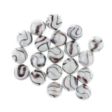 20pcs 25mm Tiger Stripes Glass Marbles, Kids Marble Run Game, Marble Solitaire Toy Accs Vase Filler & Fish Tank Home Decor - Aladdin Shoppers