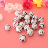 20pcs 25mm Tiger Stripes Glass Marbles, Kids Marble Run Game, Marble Solitaire Toy Accs Vase Filler & Fish Tank Home Decor - Aladdin Shoppers