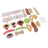 20pcs Peg Dog Theme Photo Booth Props Kits Funny Party Photobooth Accessory - Aladdin Shoppers